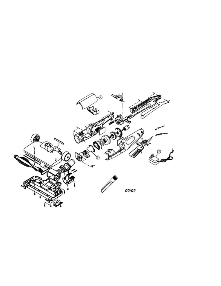 Shadow Diagram and Parts List for 083500  Dirt Devil Upright Vacuum